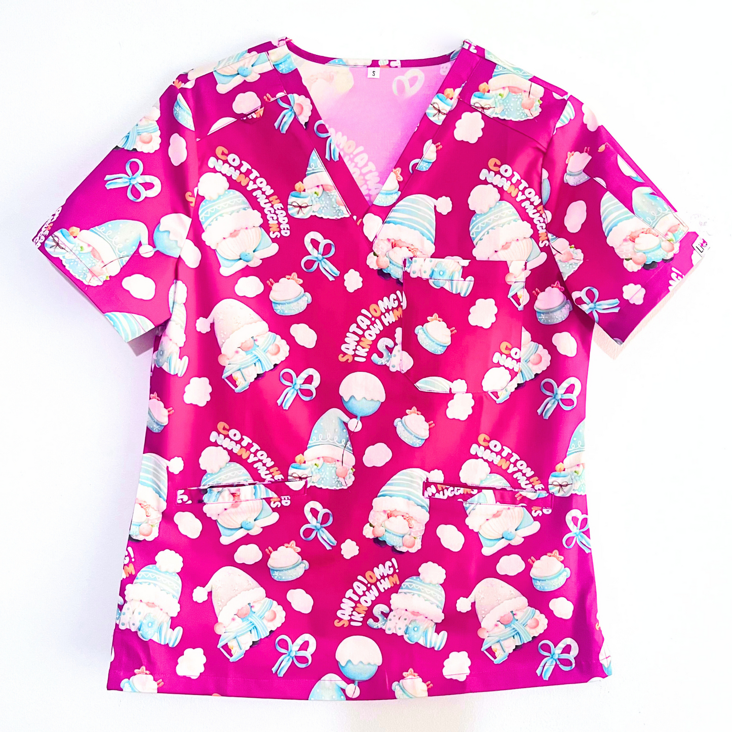 Santa OMG I Know Him Mix & Match Scrub Top