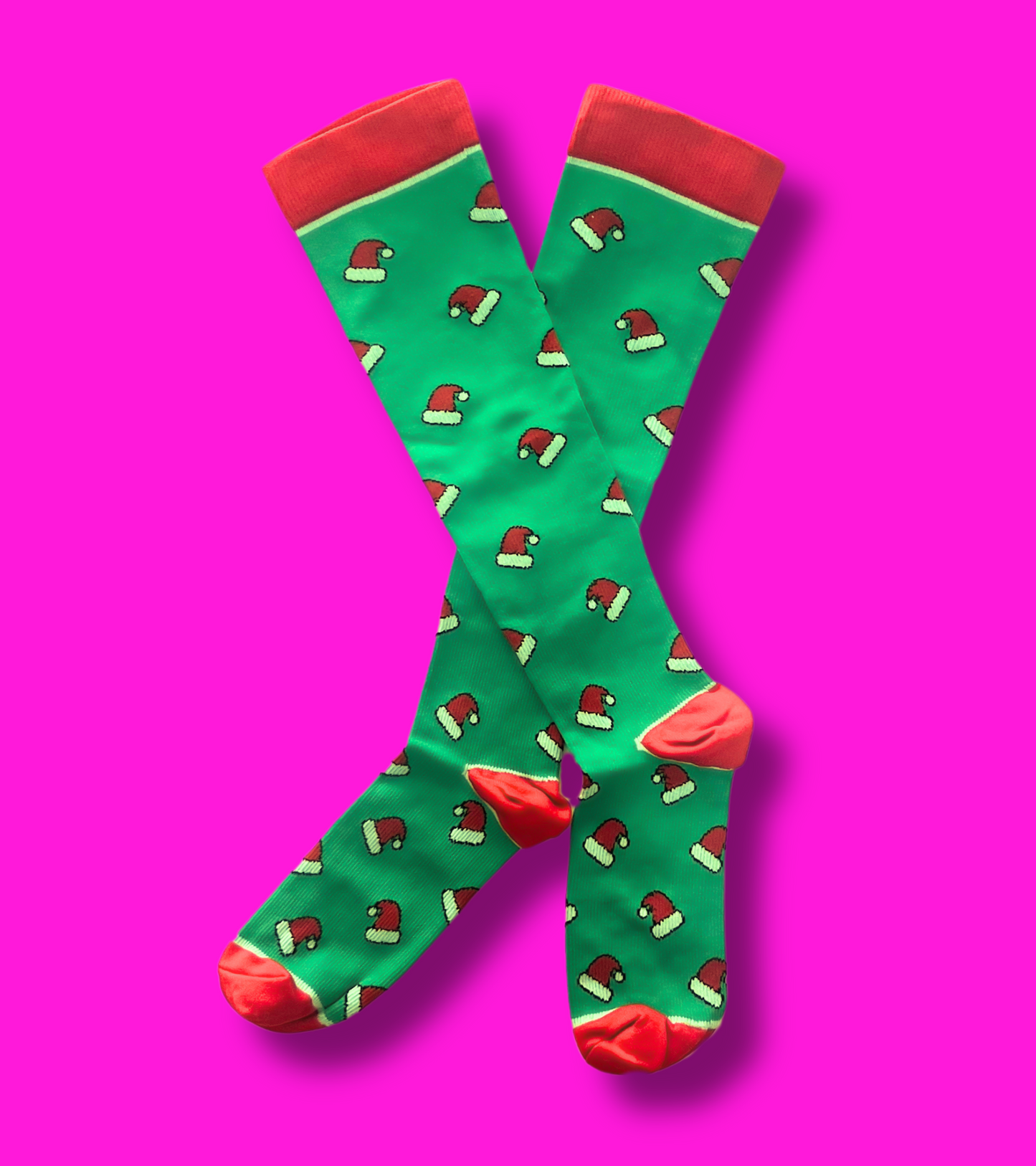 Santa Hat Compression Socks