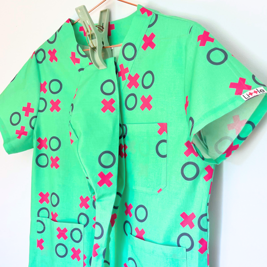 Noughts & Crosses Cotton Fun Scrub