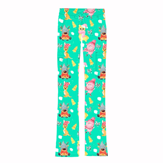 Beanie Xmas Scrub Pants PRESALE