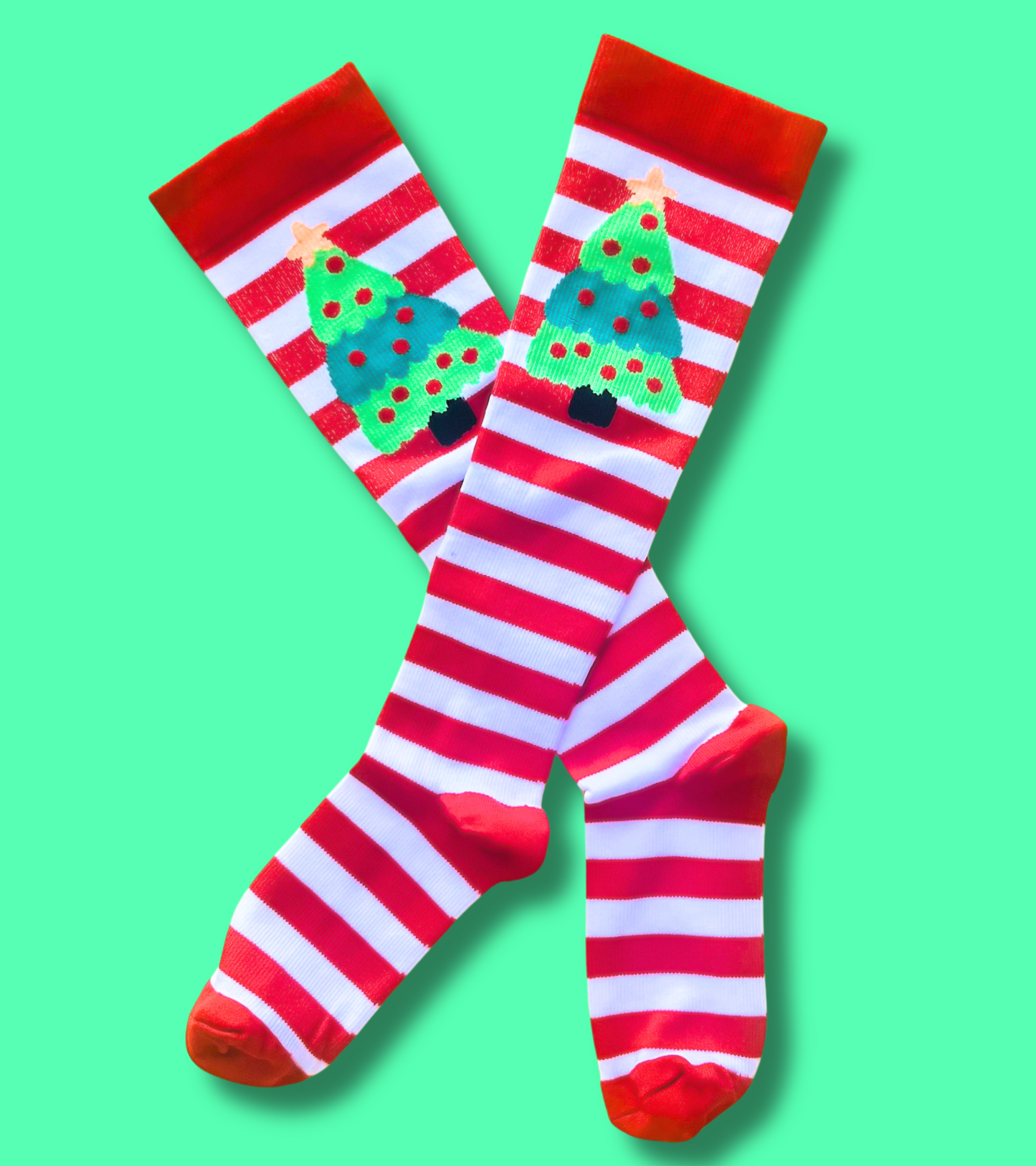 Xmas Tree Compression Socks