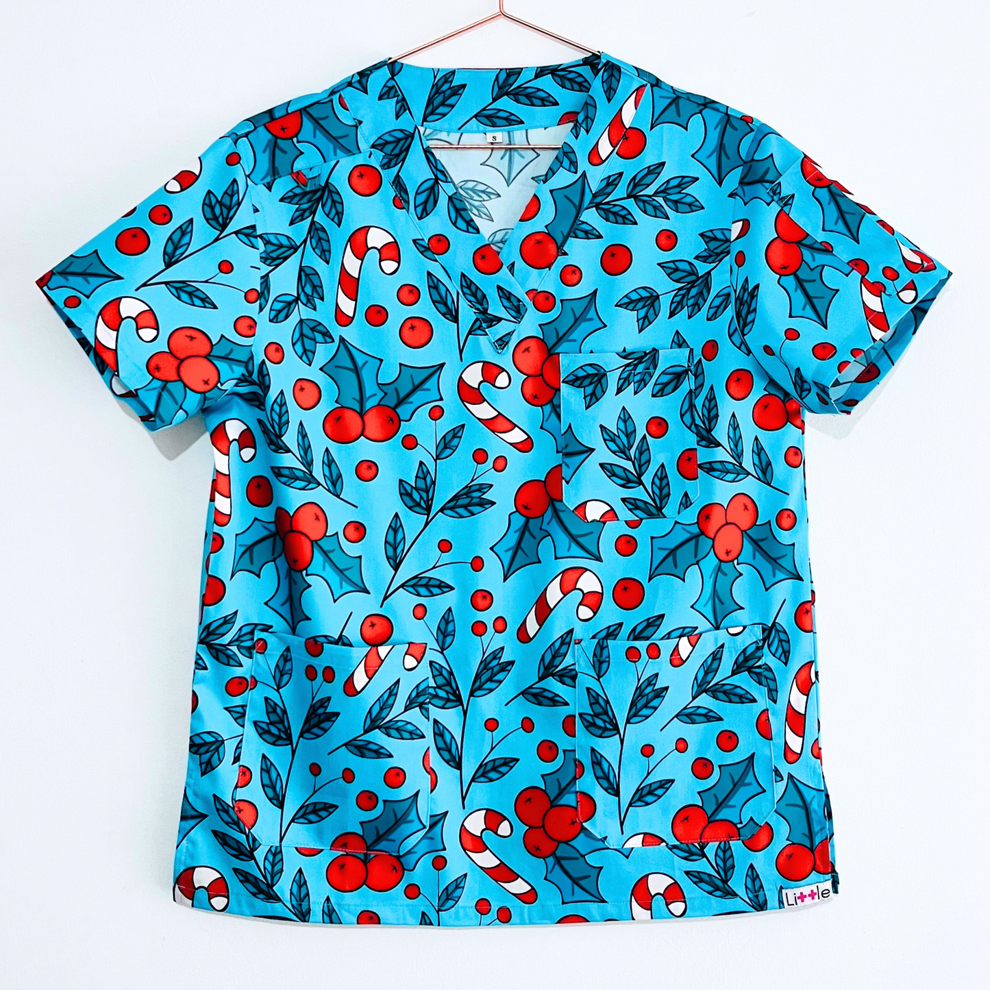 Mistletoe Scrub Top RESTOCK PRESALE