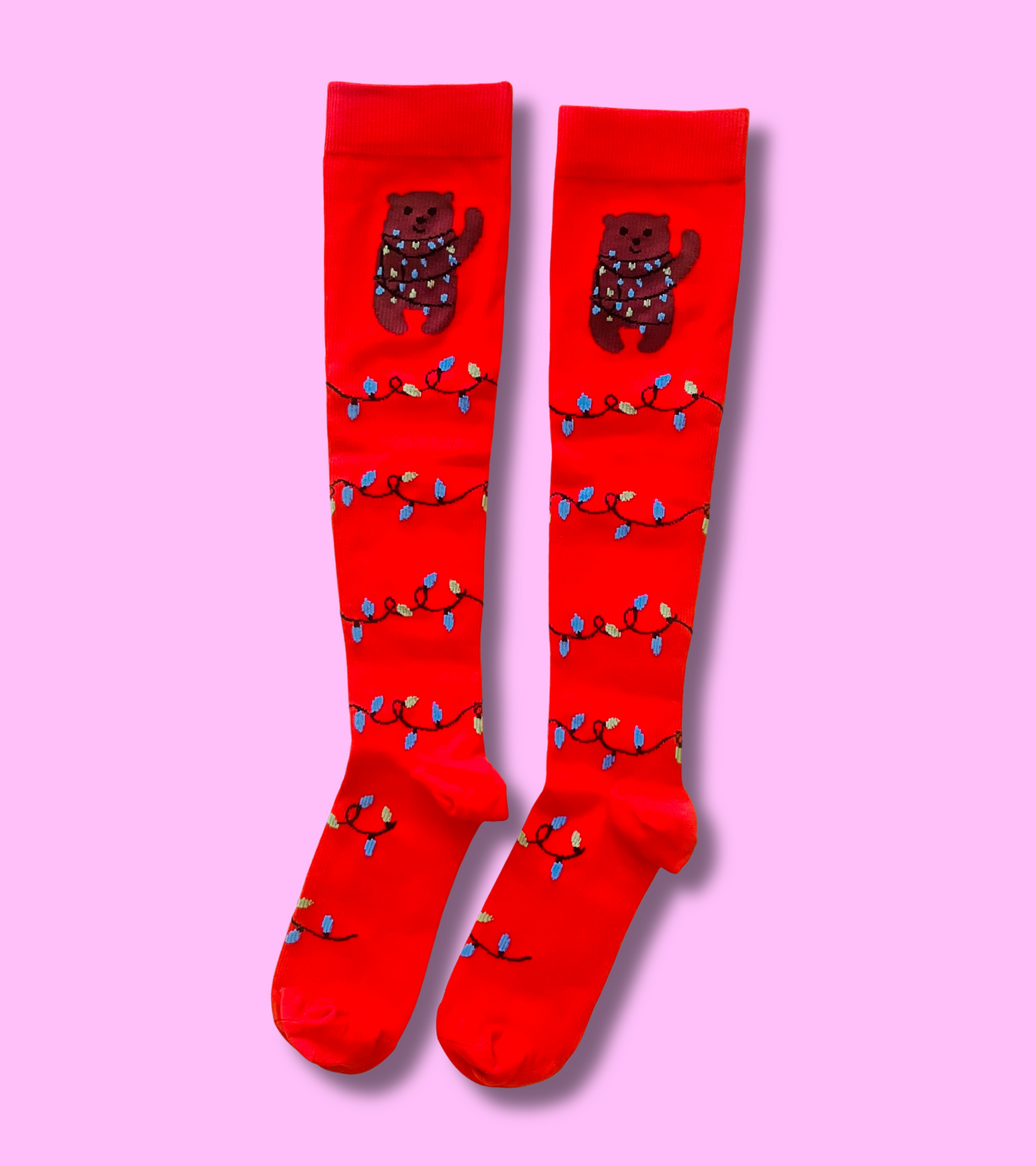 Xmas Bear Compression Socks