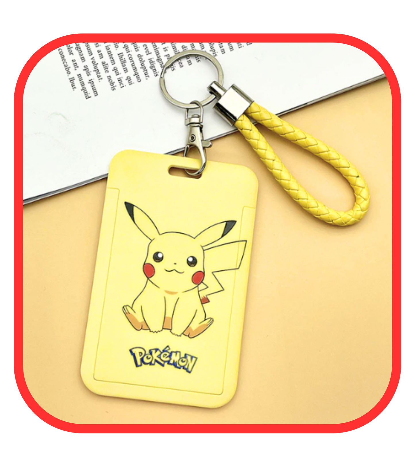 Pokemon Yellow with key ring & strap