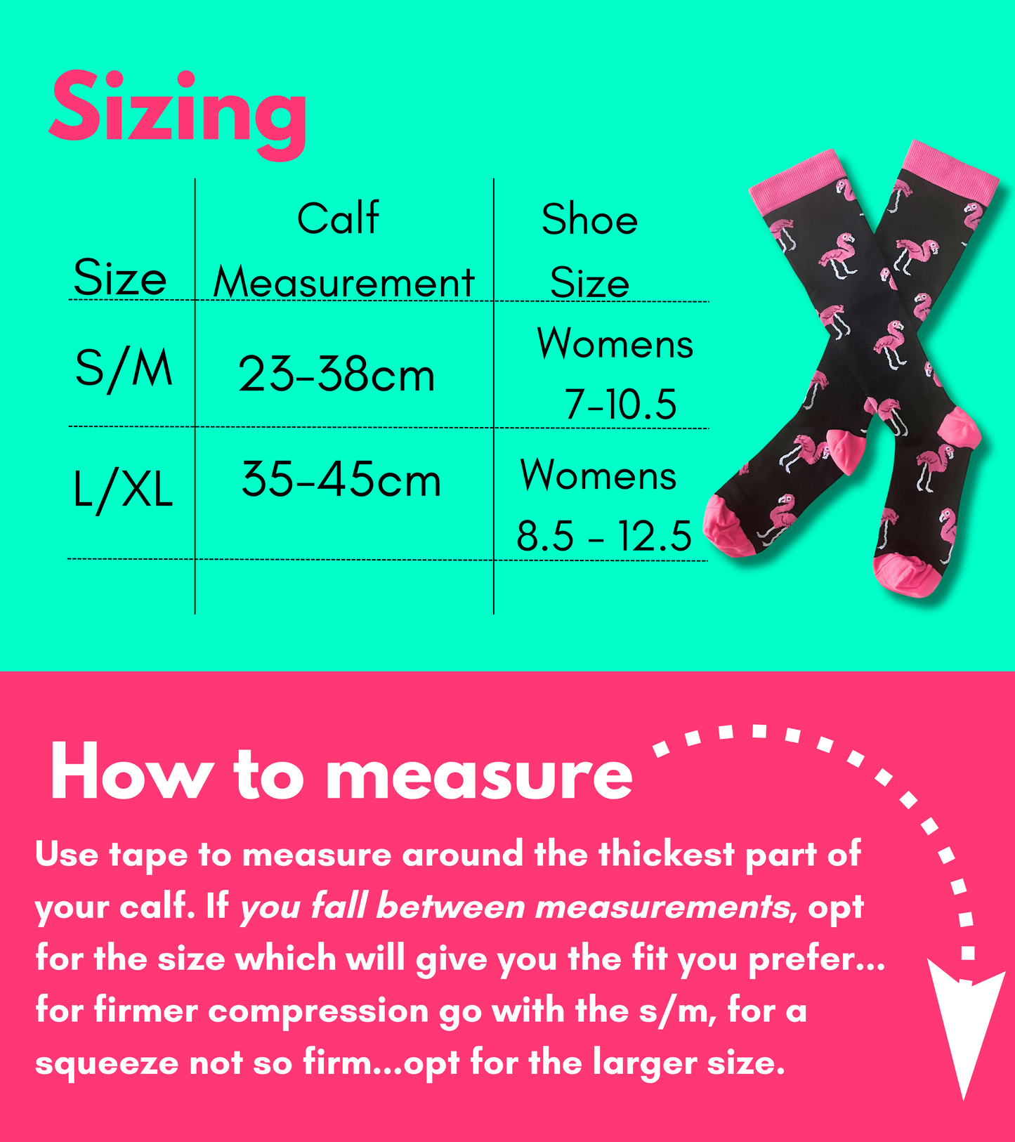 Flamingo Compression Socks