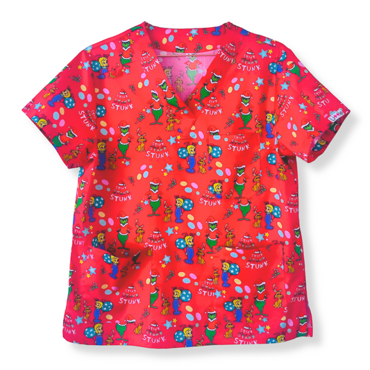 Stink Stank Stunk Scrub Top